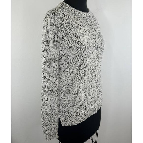 Theory Gray Long Sleeve Wool Cotton Blend Crewneck Pullover Sweater Size P(XS) - Picture 3 of 9